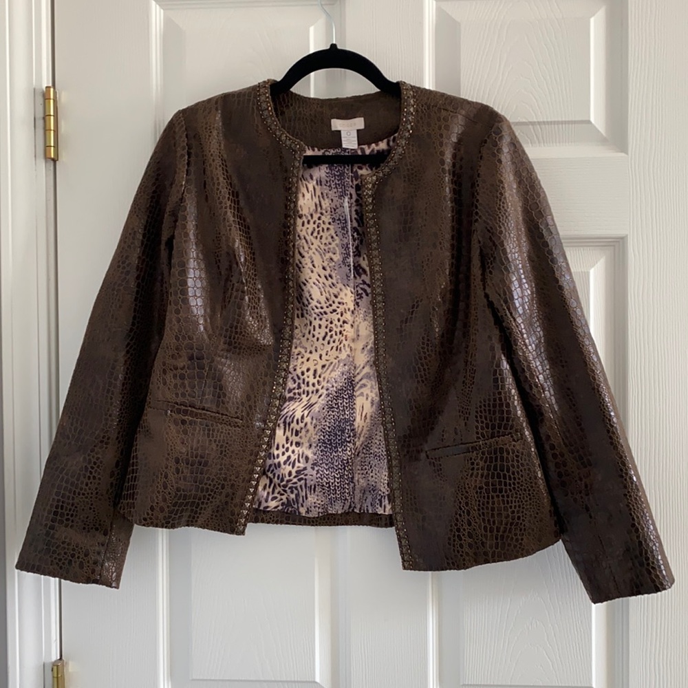 Animal print jacket